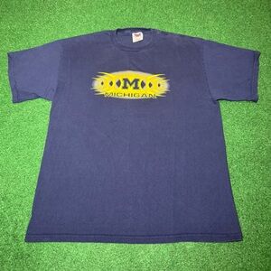 University Of Michigan Wolverines Vintage 90s Y2K XL College T Shirt